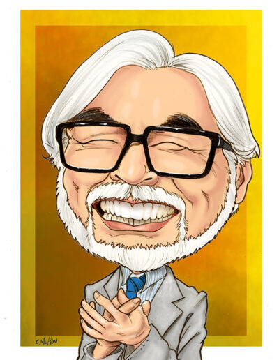 Hayao Miyazaki Caricature