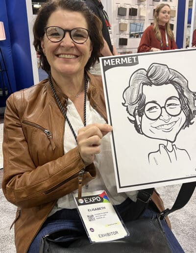 trade show caricatures