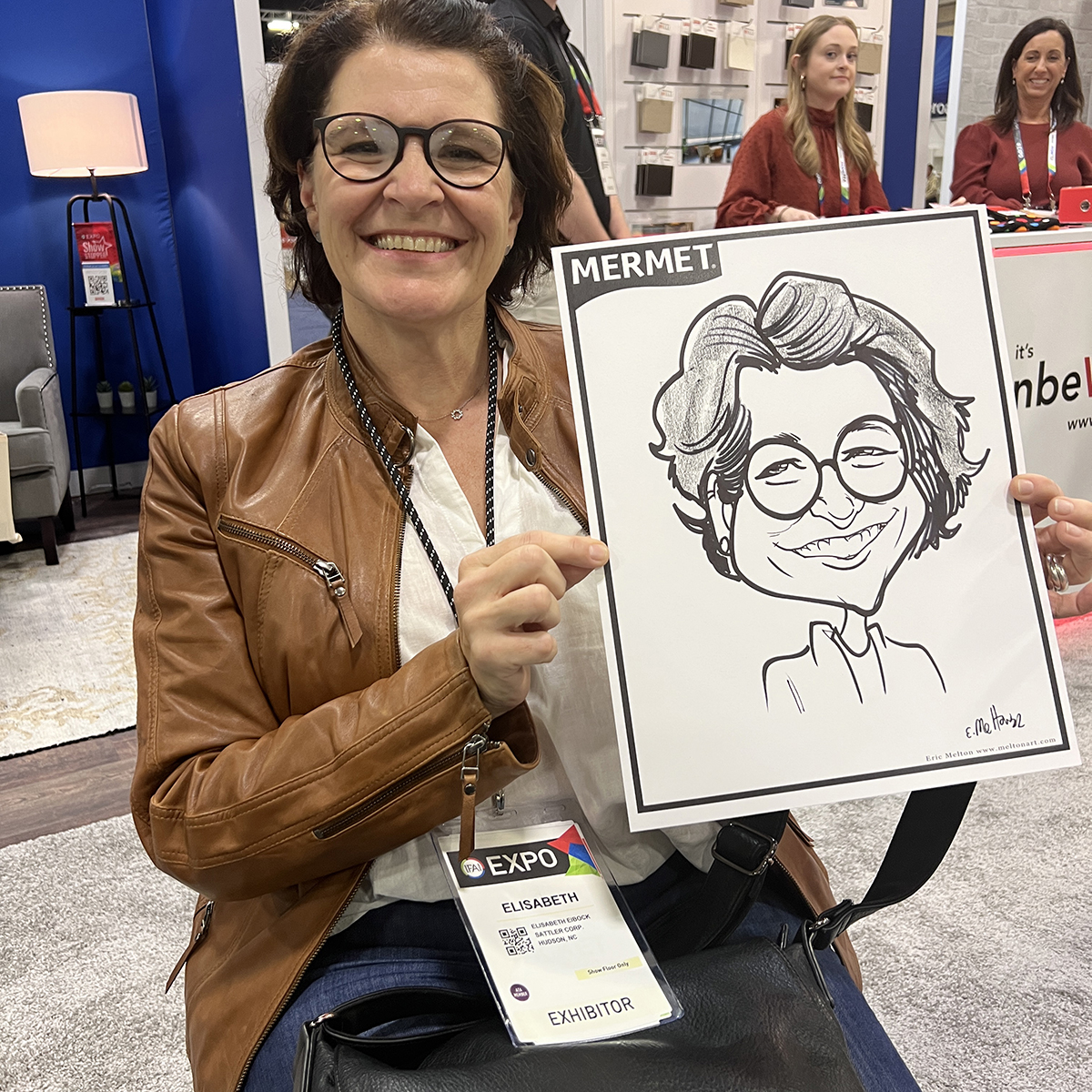 trade show caricatures