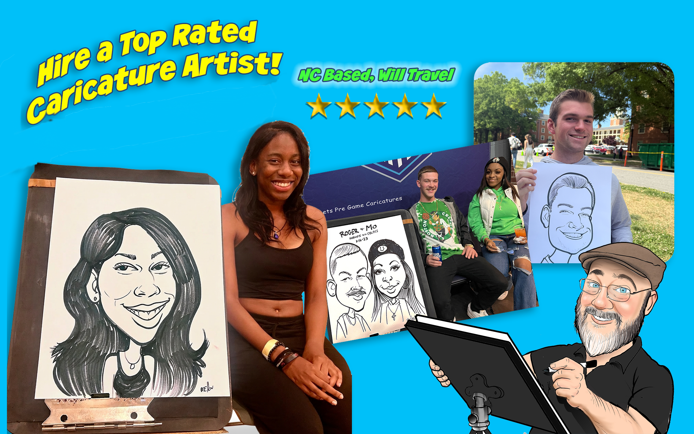 charlotte-north-carolina-best-caricature-artist-google carolina caricatures